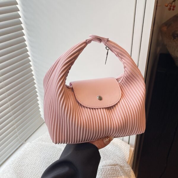 Messenger Bag Women’S Bag New Dragon Bags Xiang Simple Commuting Pleated Trendy Versatile Shoulder Handbag