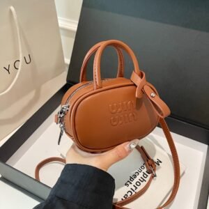 This Year'S Popular Mi.U Portable Small Bag Premium Bowling Bag Versatile Fashion Shoulder Messenger Bag