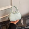 Niche Fashion Portable Bowling Bag Women’S Early Spring New Simple Mi.U Shoulder Bag Premium Messenger Bag