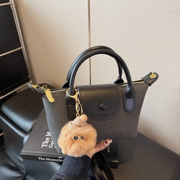 Portable Dumpling Bag, Long Bags, Commuting Splicing, Shoulder Messenger Bag, Light Luxury Trendy Women’S Bag